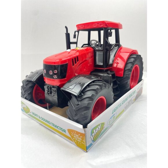 PLAY RIGHT Light & Sound Tractor Red - Picture 7 of 13